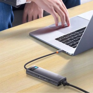 هاب 9 پورت باسئوس USB-C مدل WKWG060013